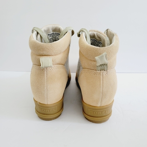 NEW Sorel Beige Ankle Lace Bootie Size 10 - Picture 3 of 6